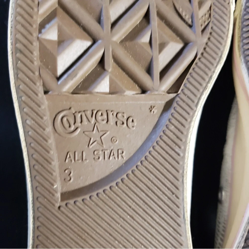 Converse Lace Up‎ Low Top Snakeskin Sneaker’s Girl’s 3